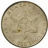 Image 1 : 1853 Silver Three-Cent Piece MS65 (PCGS)