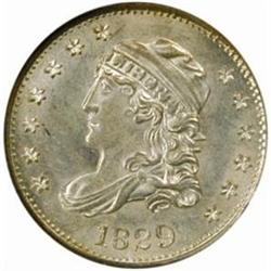 1829 Capped Bust Half Dime. MS65 (NGC)