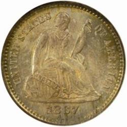 1867-S Seated Liberty Half Dime MS65 (NGC)