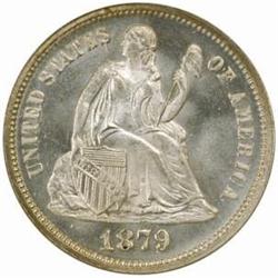 1879 Seated Liberty Dime MS68 * PL (NGC)
