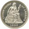 Image 1 : 1880 Seated Liberty Dime PR65 Cameo (NGC)