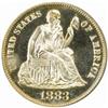Image 1 : 1883 Seated Liberty Dime PR67 Deep Cameo (PCGS)