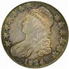 1824 Capped Bust 50C. O-105 Rarity-2. AU58 (PCGS)