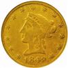 Image 1 : 1849 Moffat & Co $10 Gold. TEN DOL EF45 (NGC)