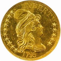 1795 Capped Bust Right Half Eagle. MS63PL(NGC)