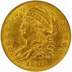 1807 Cap Bust Left Half Eagle. AU53 (NGC) OH