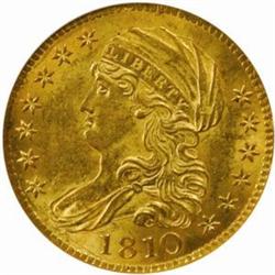 1810 Capped Bust Left Half Eagle. MS62 (NGC)