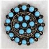 Image 1 : Navajo Bisbee Turquoise SSilver Pin/Pendant