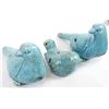 Image 1 : Set of 3 Ceramic Glazed Pigeons