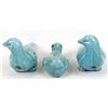 Image 2 : Set of 3 Ceramic Glazed Pigeons