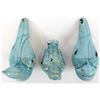 Image 6 : Set of 3 Ceramic Glazed Pigeons