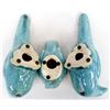 Image 7 : Set of 3 Ceramic Glazed Pigeons