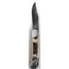 Image 2 : Stag USA Damascus Blade Hunters Knife w/Case