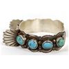 Image 6 : Vintage SSilver Navajo Bisbee Turquoise Watch Band