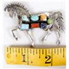 Image 7 : Navajo Sterling Silver Overlay Pin/Pendant