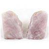 Image 2 : Pair of Deep Pink Quartz Bookends