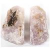 Image 7 : Pair of Deep Pink Quartz Bookends