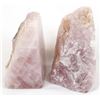 Image 8 : Pair of Deep Pink Quartz Bookends