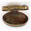 Image 3 : Navajo Brass & Turquoise Lidded Pill Box