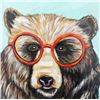 Image 2 : Acrylic Painting of Educated Bear by Kills Thunder