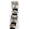 Image 2 : Navajo German Silver Rectangular Concho Belt