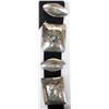 Image 4 : Navajo German Silver Rectangular Concho Belt