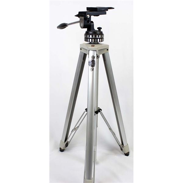 West German Linhof Heavy Duty Tri-pod, approx. 47" from Camera Plate to Floor