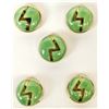 Image 3 : 22 Carat Fired Gold & Ceramic Button Cover Set