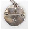 Image 3 : Native American Zuni Inlay Pin Pendant Necklace