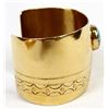 Image 8 : Santo Domingo Gold Filled Turquoise Cuff Bracelet