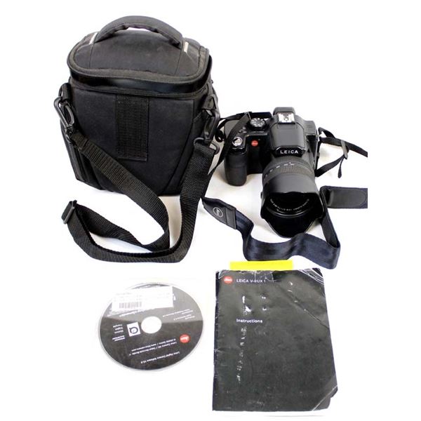 Leica V-Lux1 Compact Camera w/Spare Battery & Case