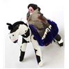 Image 1 : Navajo Woman on Pinto Pony Cloth Doll