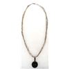 Image 1 : Navajo Sterling Onyx Pendant Necklace