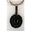 Image 2 : Navajo Sterling Onyx Pendant Necklace