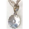 Image 7 : Navajo Sterling Onyx Pendant Necklace