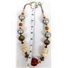 Image 6 : Large One of a Kind Greek Bead & Bone Necklace