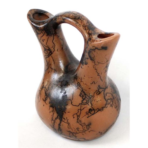 Navajo Horse Hair Wedding Vase by Kinlicheni