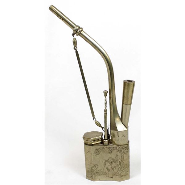 Vintage Chinese Brass Opium/Tobacco Water Pipe