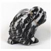 Image 7 : Zuni Zebra Stone Owl Fetish by Jeffery Tsalabutie