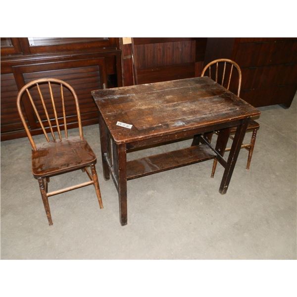 Antique Table & Chairs