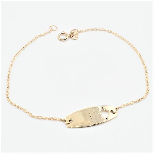 ID Tag Heart Bracelet