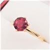 Image 2 : Yellow Gold Ruby Solitaire Ring