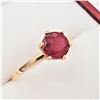 Image 3 : Yellow Gold Ruby Solitaire Ring