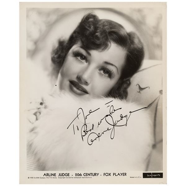 Arline Judge Signed Photograph