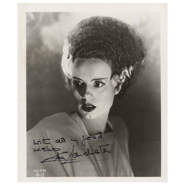 Elsa Lanchester Signed Photograph