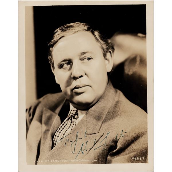 Charles Laughton Signed Photograph
