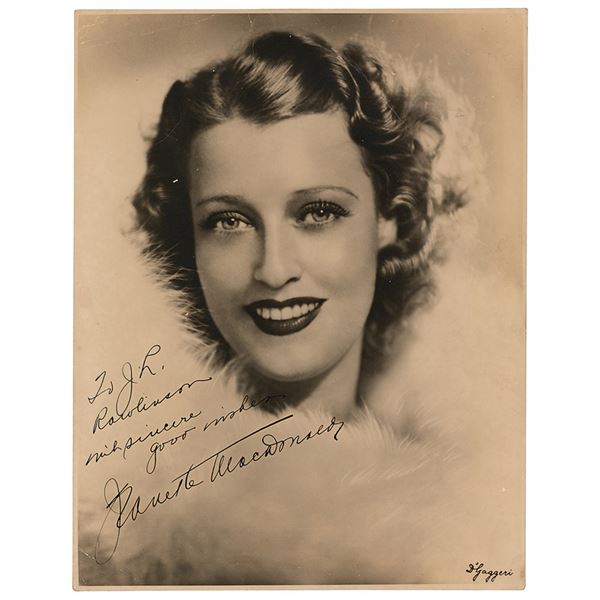 Jeanette MacDonald Signed Photograph