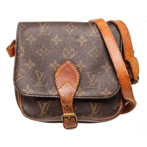 Louis Vuitton Brown Cartouchiere PM Crossbody Bag