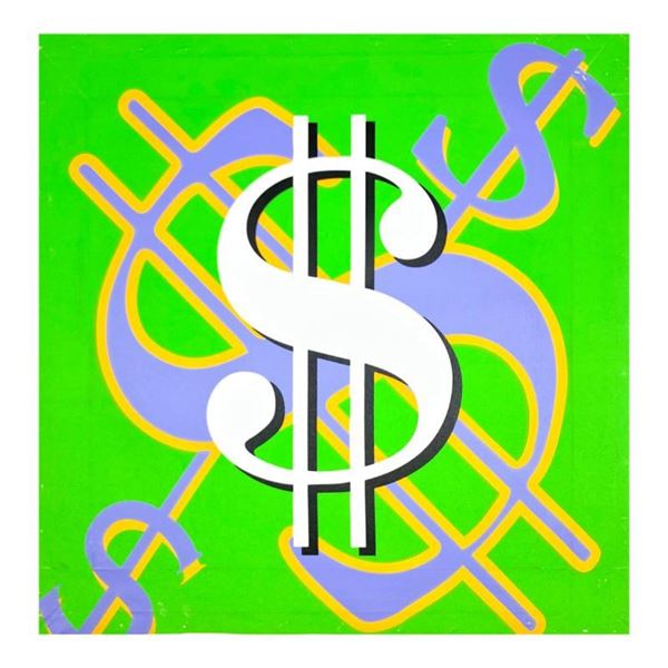 Dollar Sign (Green Classic) by Steve Kaufman (1960-2010)