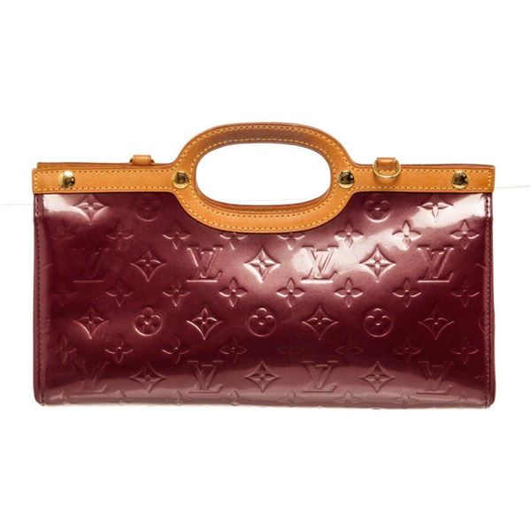 Louis Vuitton Amarante Monogram Vernis Leather Roxbury Bag